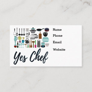 Catering Company Personal Chef Business Card