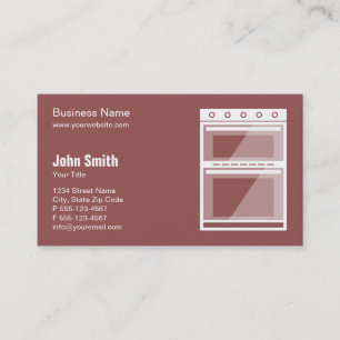 Catering oven / Appliance Repair, Service and Sale Business Card