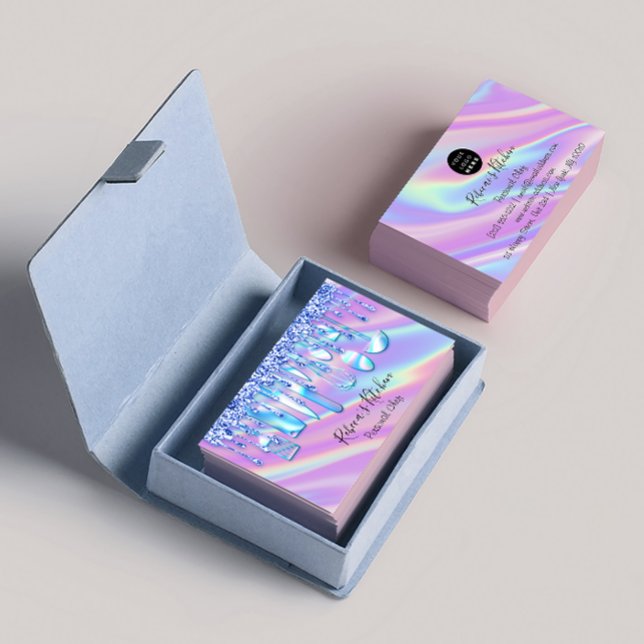 Catering Personal Chef Kitchen Holograph Business Card (Creator Uploaded)