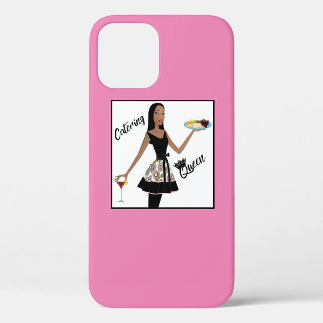 "Catering Queen" African American Diva Case-Mate iPhone Case (Back)