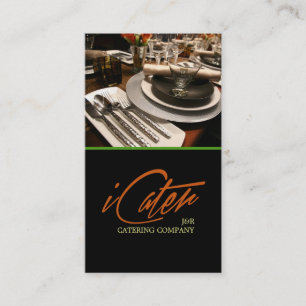 Catering Service, Food, Party Planner Business Card