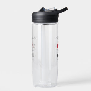 Catering services add name QR code website bakery Water Bottle