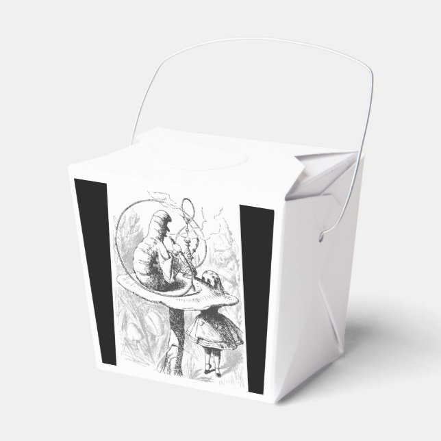 Caterpillar & Alice in Wonderland Party Favour Box (Front Side)