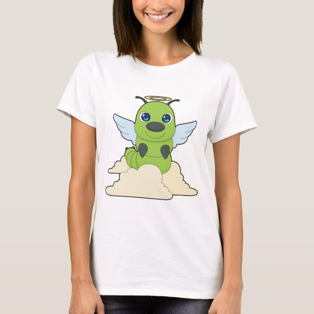 Caterpillar Angel wings T-Shirt (Front)