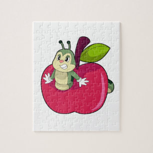 Caterpillar Apple Jigsaw Puzzle
