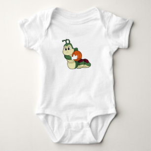 Caterpillar as Basketball player with Basketball Baby Bodysuit