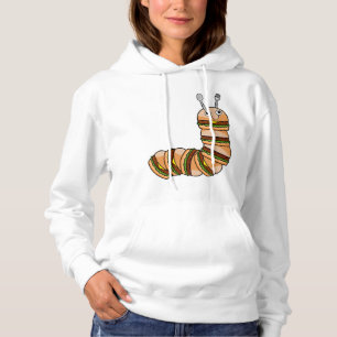 Caterpillar as Cheeseburger with Beef & Salad Hoodie