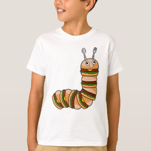 Caterpillar as Cheeseburger with Beef & Salad T-Shirt