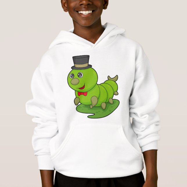 Caterpillar as Gentleman with Cylinder (Front)