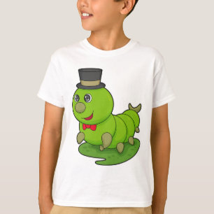 Caterpillar as Gentleman with Cylinder T-Shirt