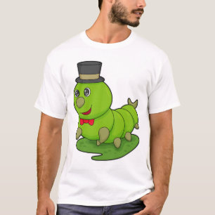 Caterpillar as Gentleman with Cylinder T-Shirt