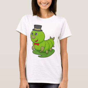 Caterpillar as Gentleman with Cylinder T-Shirt
