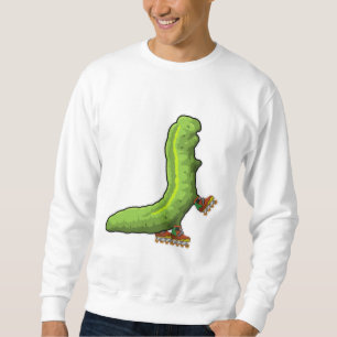 Caterpillar as Inline skater with Inline skates Sweatshirt