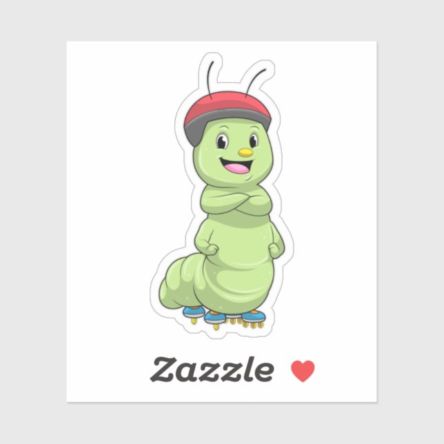 Caterpillar as Inline skater with Roller skates.pn (Sheet)