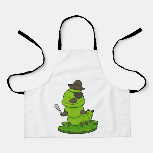 Caterpillar as Pirate with Sword Apron (Front)