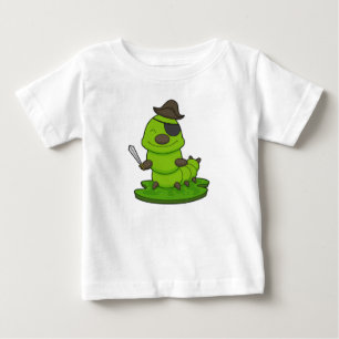 Caterpillar as Pirate with Sword Baby T-Shirt