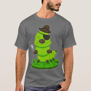Caterpillar As Pirate With Sword  T-Shirt