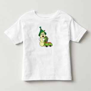 Caterpillar as Student with Backpack Toddler T-shirt