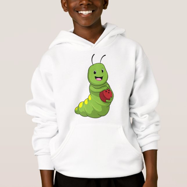 Caterpillar at Bowling with Bowling ball (Front)