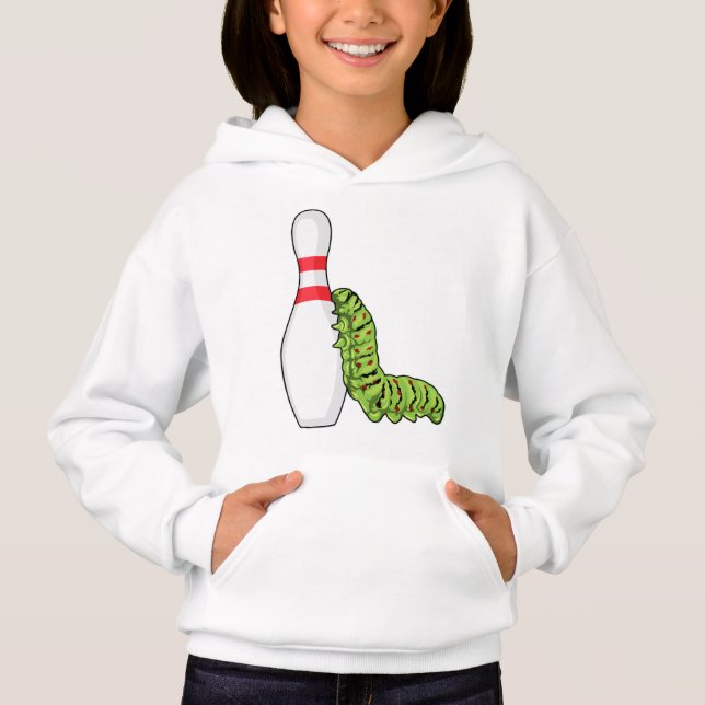 caterpillar at bowling with bowling pin (Devant)