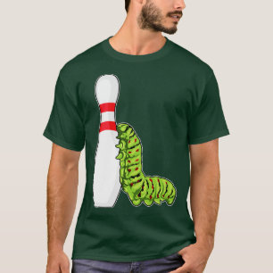 Caterpillar at Bowling with Bowling pin T-Shirt