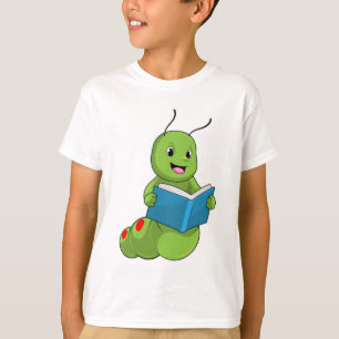 Caterpillar at Reading with Book T-Shirt