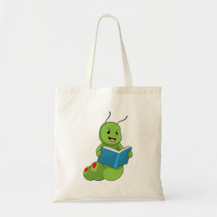 Caterpillar at Reading with Book Tote Bag
