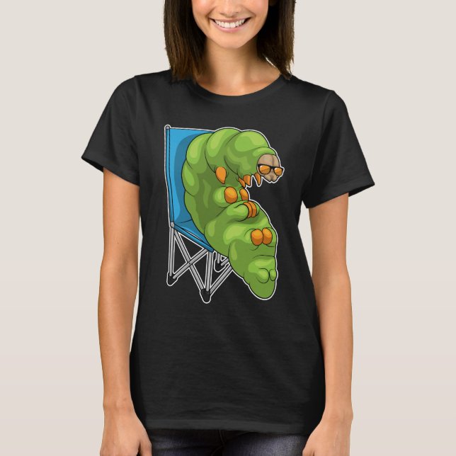 Caterpillar Beach Chair T-Shirt (Front)