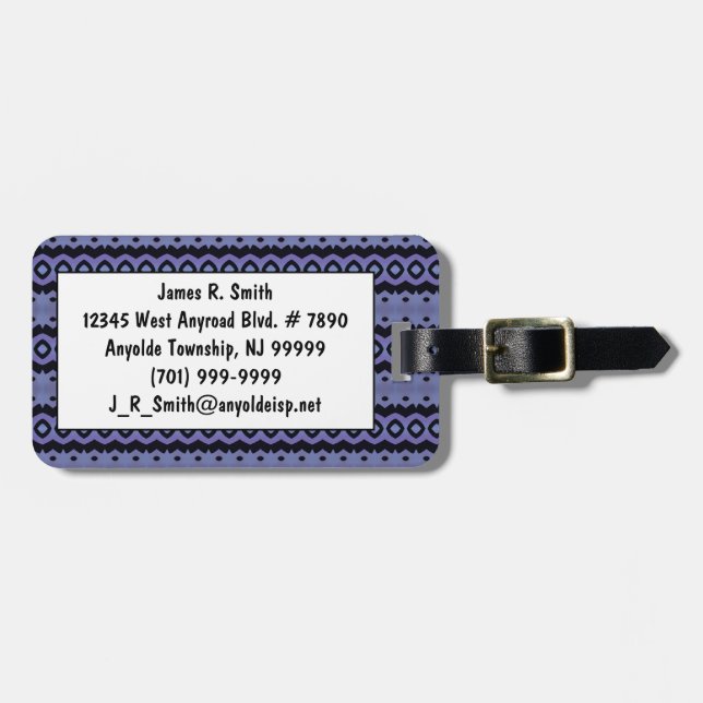 Caterpillar Crawl Luggage Tag (Front Horizontal)