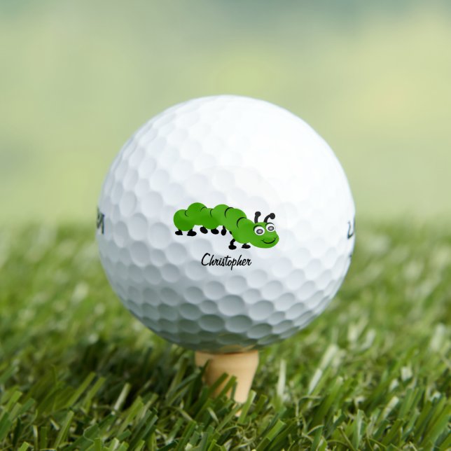 Caterpillar Design Golf Balls (Insitu Tee)