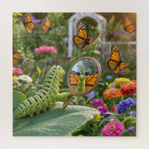 Caterpillar Dreaming of Being a Butterfly Jigsaw Puzzle