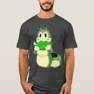 Caterpillar Eating Leaf T-Shirt