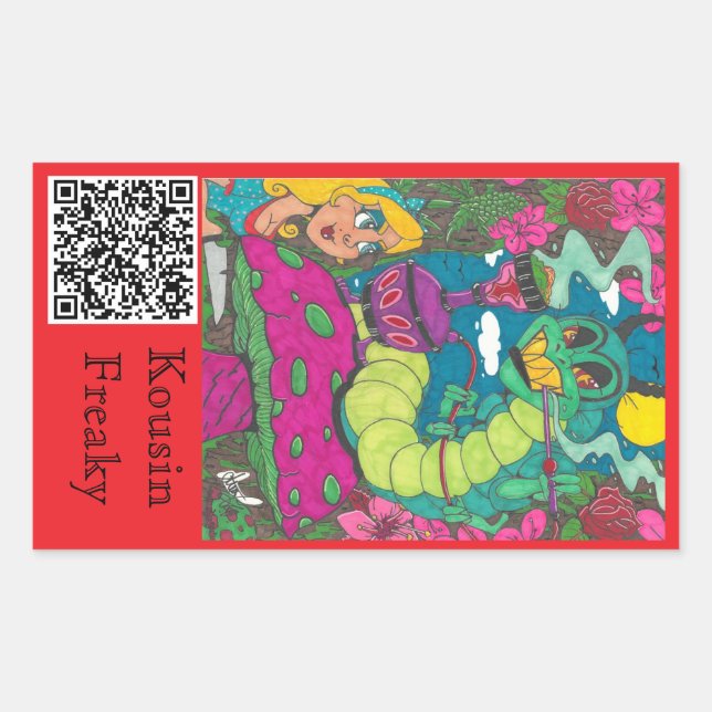 Caterpillar Hookah Sticker (Front)