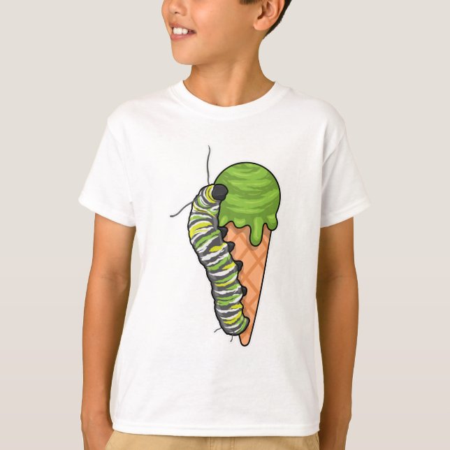 Caterpillar Ice cream T-Shirt (Front)