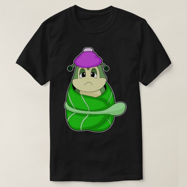 Caterpillar Leaf Sick T-Shirt (Design Front)