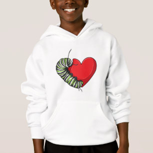 Caterpillar love heart
