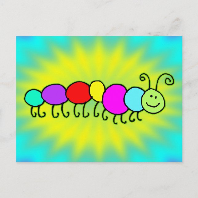 Caterpillar Netty Postcard (Front)