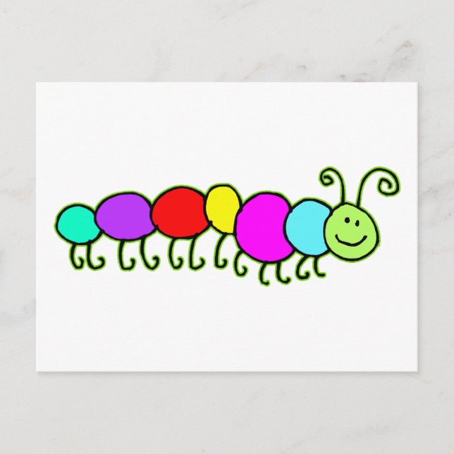 Caterpillar Netty Postcard (Front)