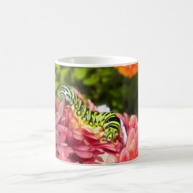 Caterpillar on Mums Mug (Center)