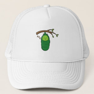 Caterpillar on Tree Trucker Hat