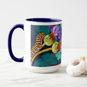 Caterpillar Painting - Gift for Insect Lovers Mug
