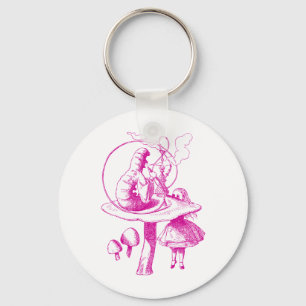 Caterpillar Pink Keychain