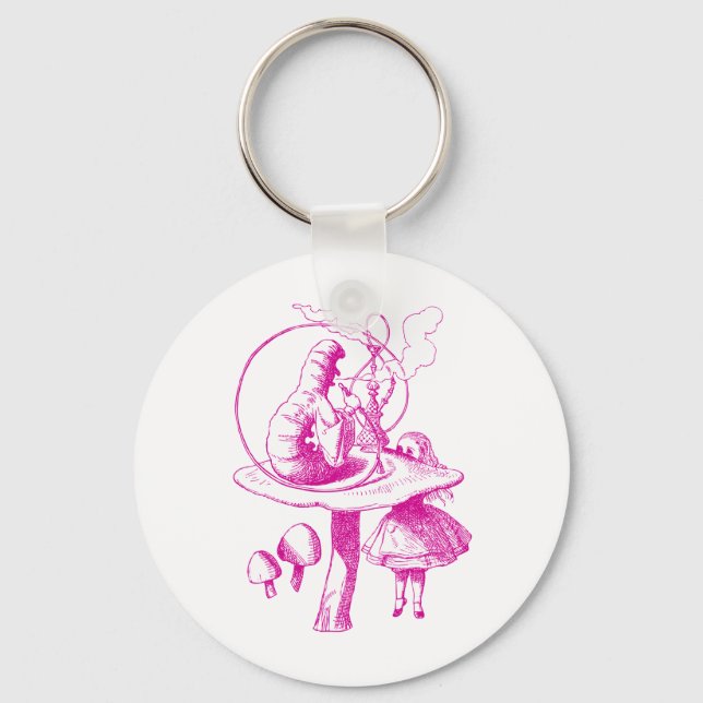 Caterpillar Pink Keychain (Front)