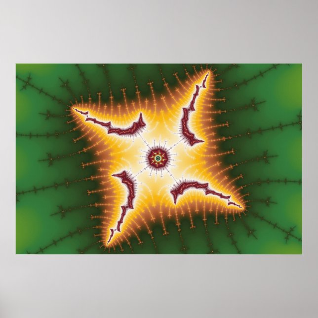 Caterpillar - Poster Fractal (Devant)