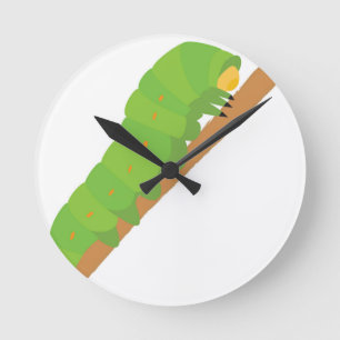Caterpillar Round Clock