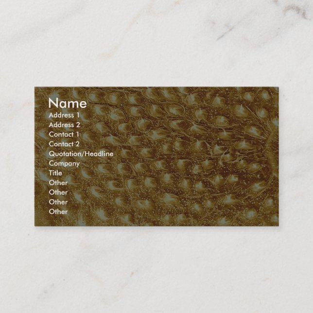 Caterpillar - skin business card (Front)