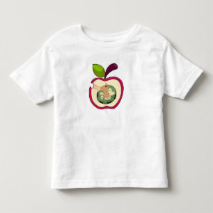 Caterpillar Sleeping Apple Toddler T-shirt