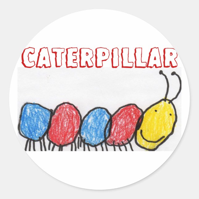 caterpillar stickers (Front)