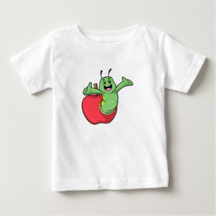 Caterpillar with Apple Baby T-Shirt