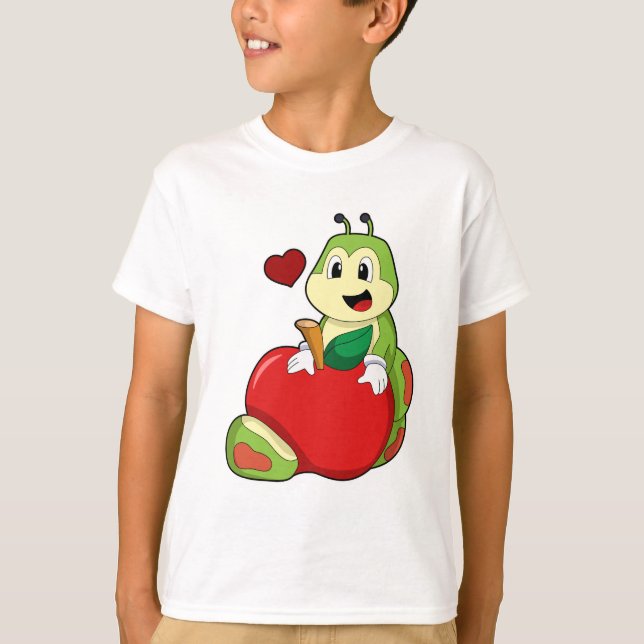 Caterpillar with Apple T-Shirt (Front)